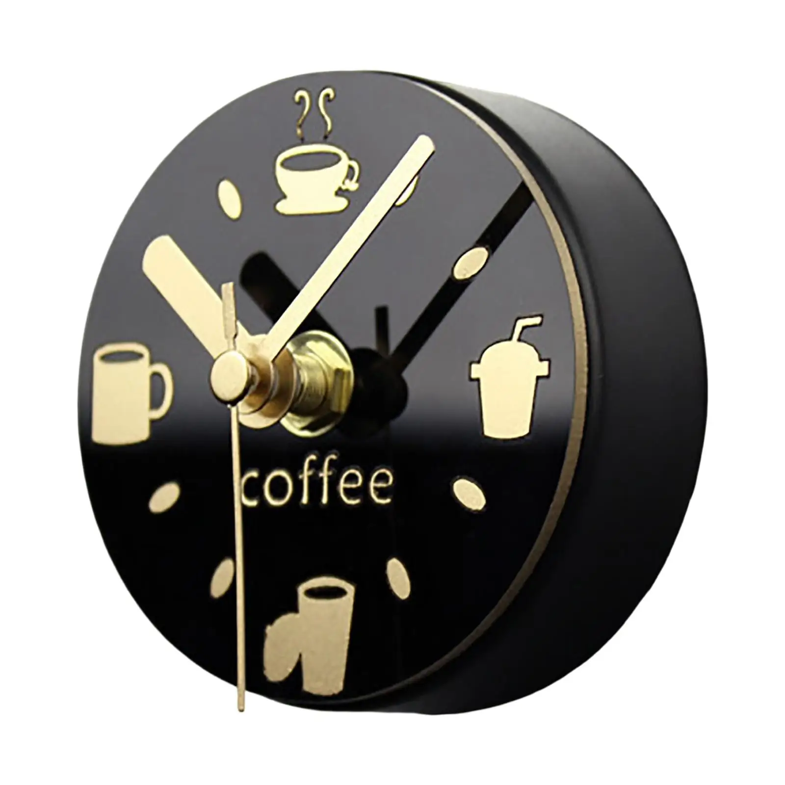 Round Magnetic Clock Battery Operated Refrigerator Magnet Wall Sticker Home Decoration Gift