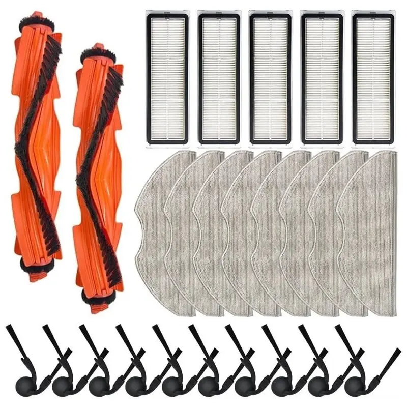 

TCF-Main Side Brush HEPA Filters Washable Mop Cloths Replacement For Mijia S40 / OV81 Vacuum Cleaner Parts