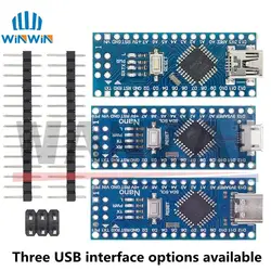 Nano 3.0 typ Mini-C Micro USB z kontrolerem Nano kompatybilnym z bootloaderem dla arduino CH340 dysk USB 16Mhz ATMEGA328P/168P