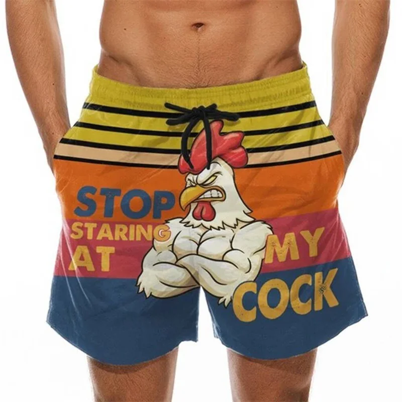 Keke Grappige Pik Met Bananenprint Zwembroek Zwembroek Strandzwemboard Shorts Sneldrogende Broek Heren Surf Shorts