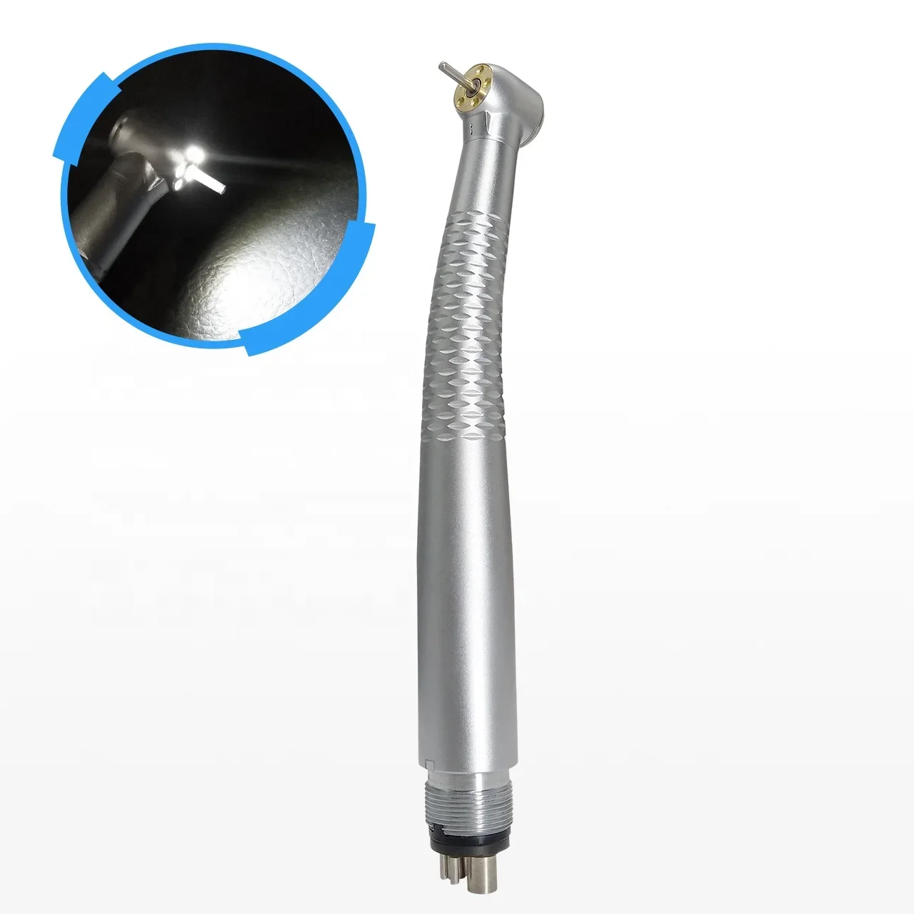 Shengjian botão den tal handpiece 4 furos de alta velocidade den tal handpiece led botão de pressão