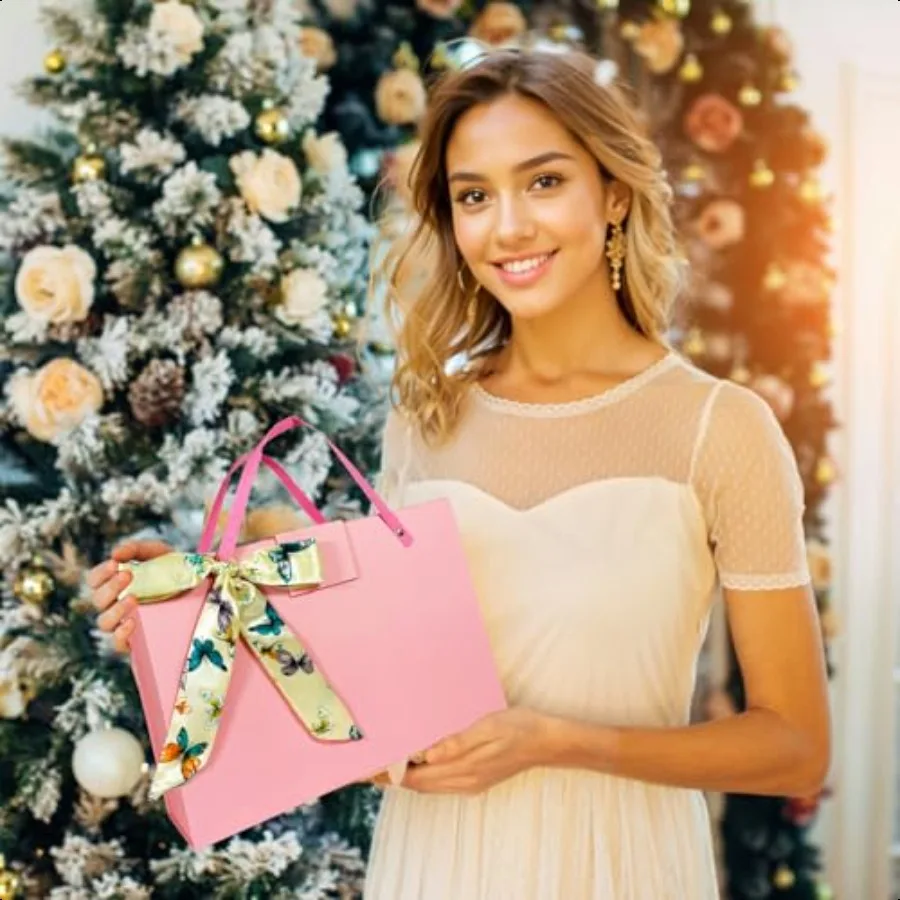 Caja de regalo rosa 11x7,6x3,5 pulgadas