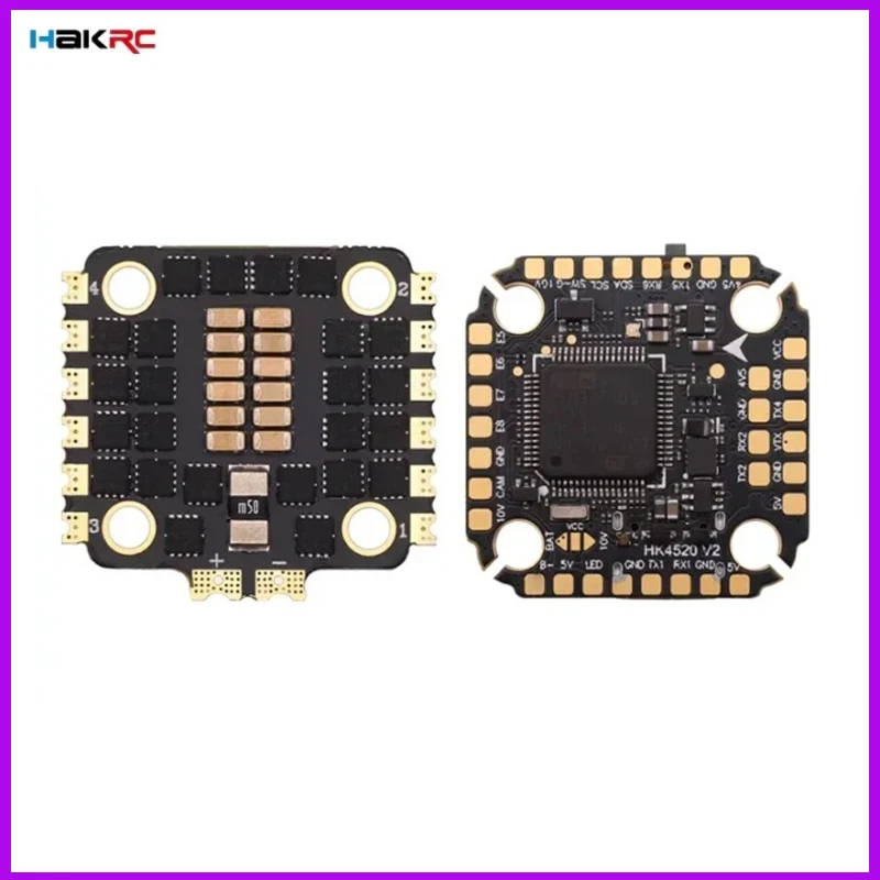 

HAKRC F405 V2 F4 Mini Flight Controller with 8BIT35A 4in1 ESC Stock Dual BEC DShot150/300/600/1200 PWM for RC FPV Racing Drone