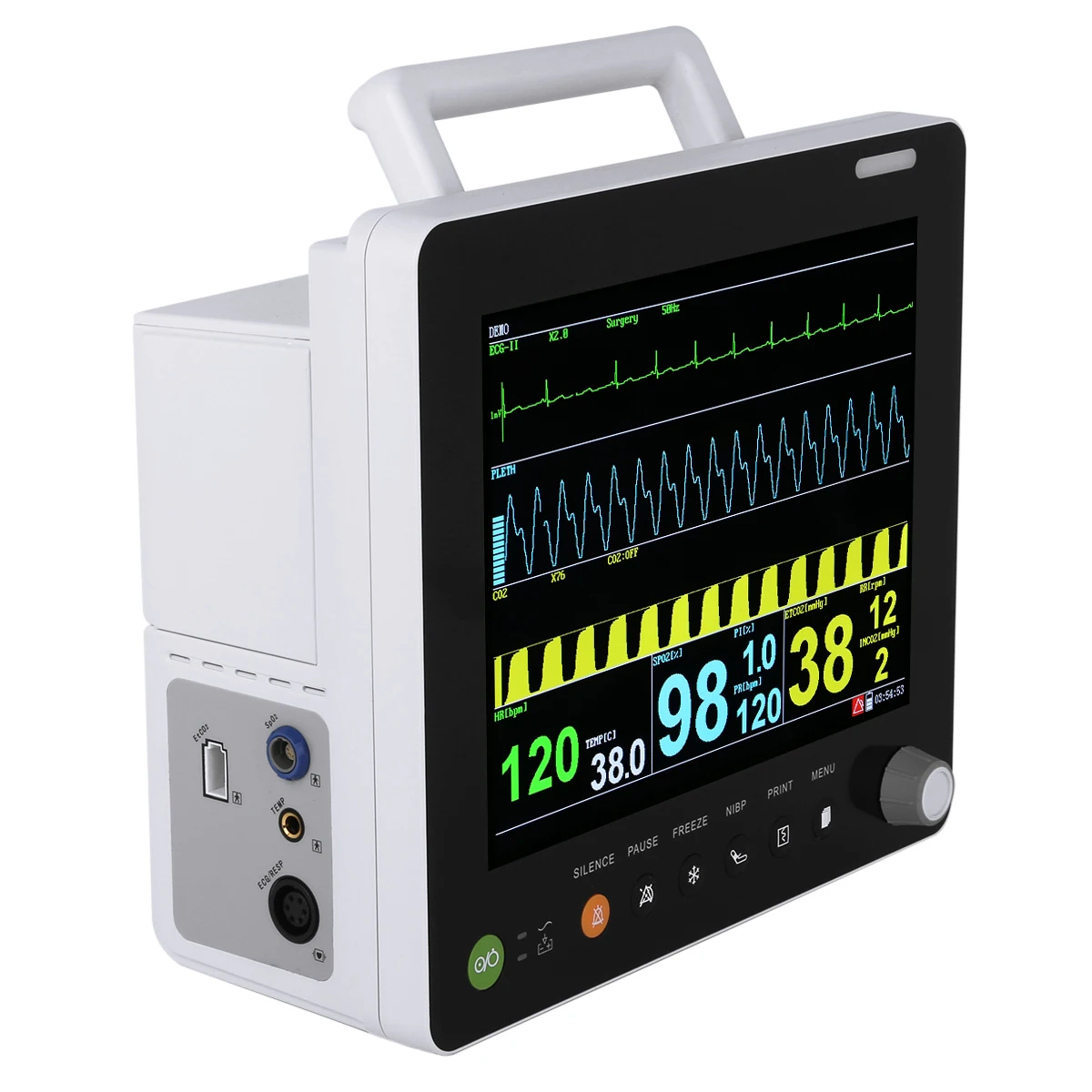 12 Inch Medical   6 Parameters  Capnograph ETCO2