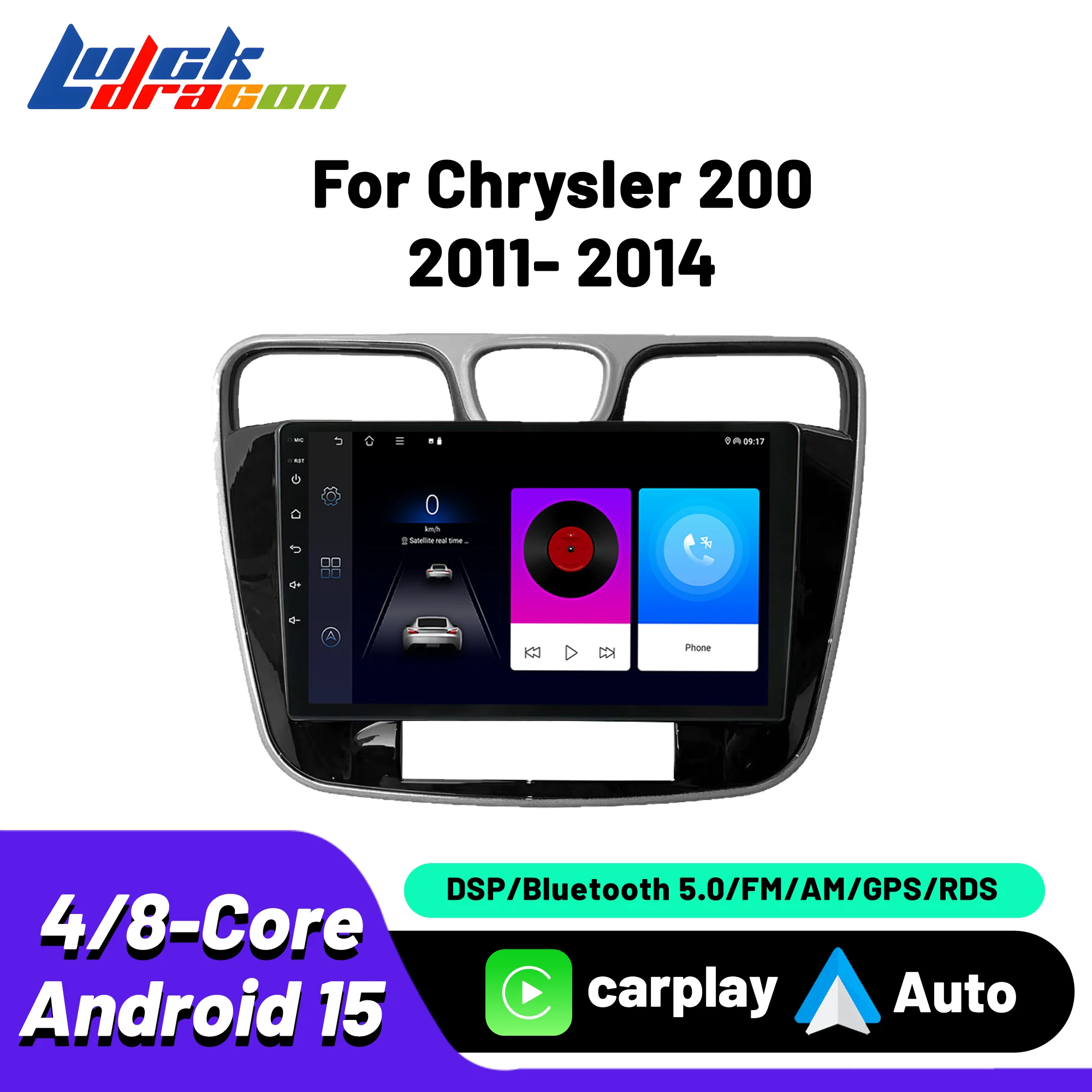 Android 15 Car Intelligent Systems For Chrysler 200 2011-2014 Multimedia Stereo Player Carplay Android Auto Autoradio GPS BT FM