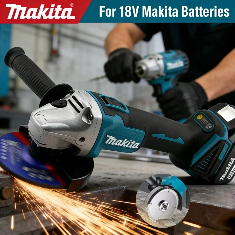 100mm-makita-cordless-grinding-polishing-cutting-machine-tool-dga404-brushless-electric-angle-grinder-18v-metal-wood-grinder