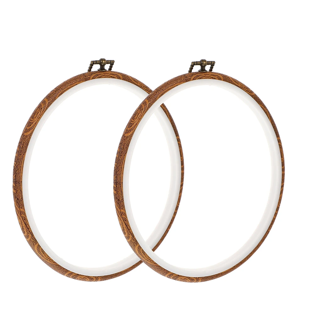 

2pcs 3D Embroidery Hoop Round Cross Stitch Supplies Plastic Embroidery Circles DIY Needlework Decorative Art Handicraft Tools