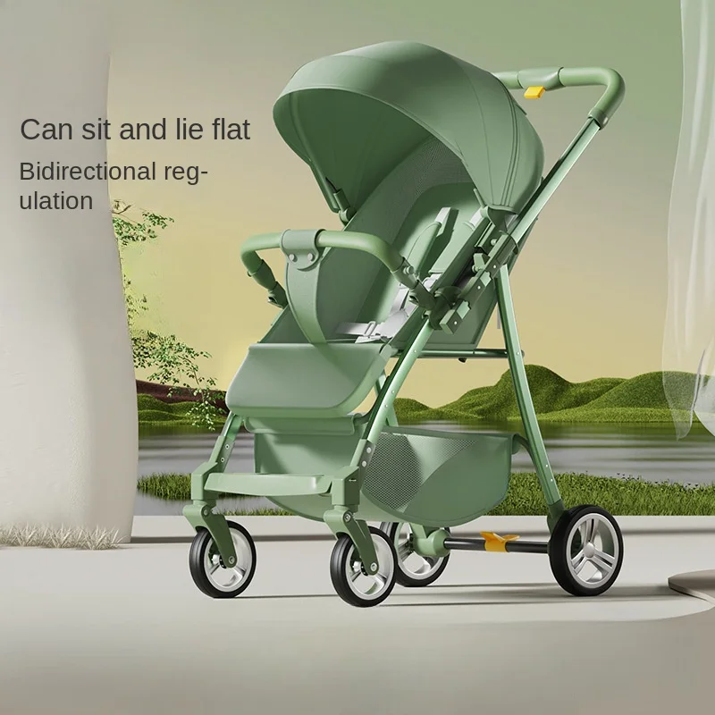 Baby Stroller Super Lightweight Can Sit and Lie Down One-click Folding Universal for All Seasons Baby for Children Newborn