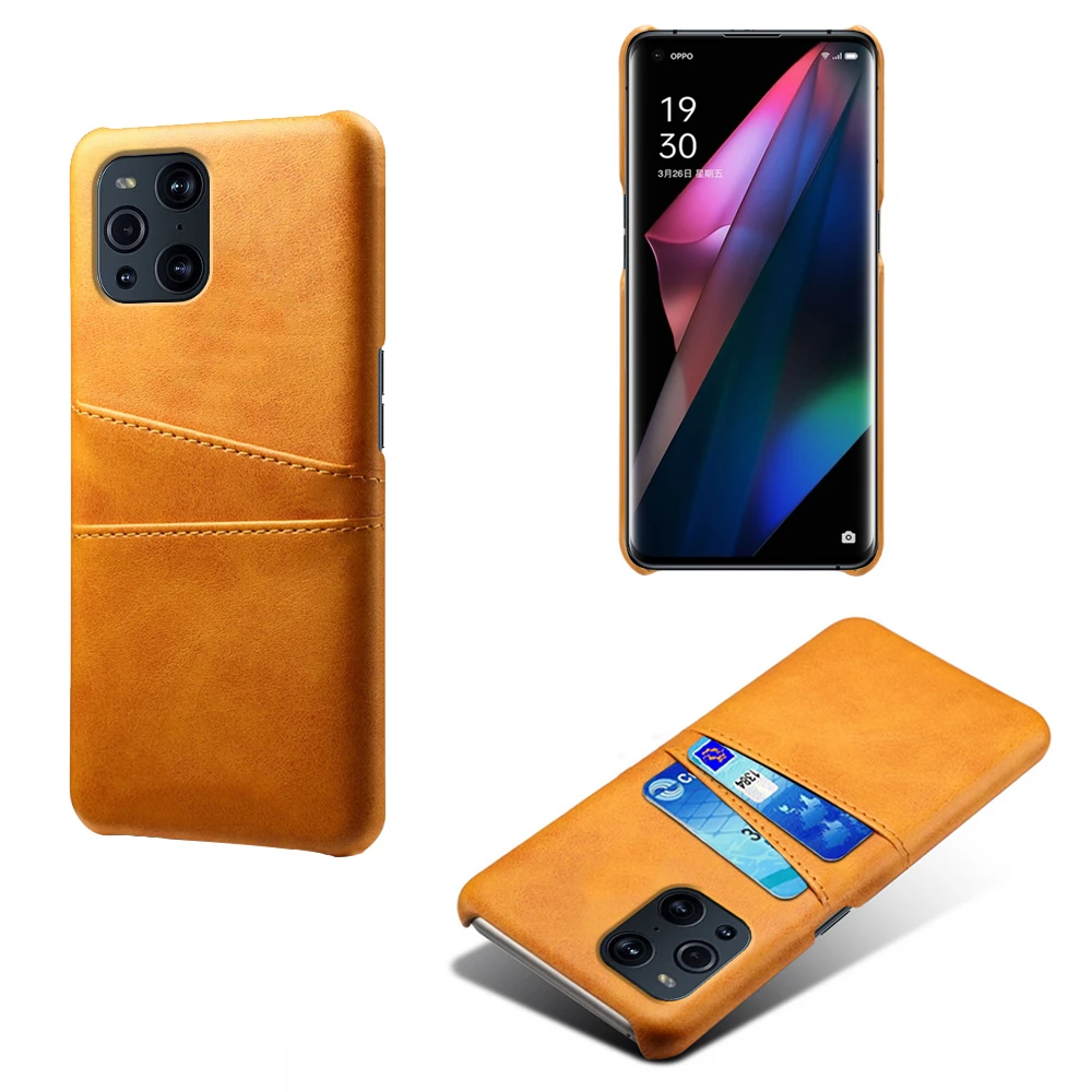 أغطية جلد PU فاخرة لهاتف OPPO Find X3 Pro Lite Realme X7 GT Neo فتحات بطاقة حافظة لهاتف Reno 4 5 Pro A94 A93 A74 A55 A54 5G Funda