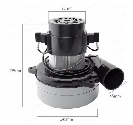 Industrial Vacuum Cleaner Accessories Motor Motor Full Copper Wire Dust-Free Saw Motor 1200W Side Outlet