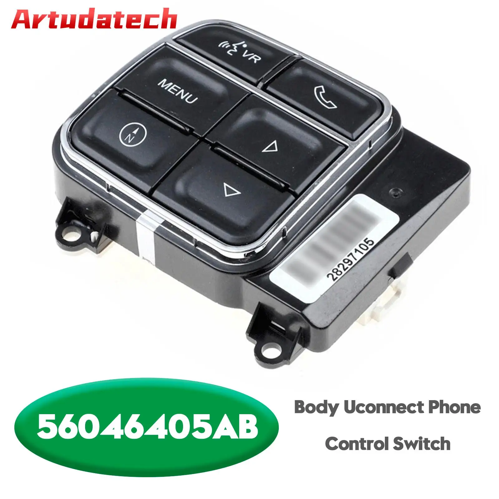 

Artudatech Body Uconnect переключатель управления телефоном 56046405AB для Jeep Wrangler JK 2012-2018 автомобильные аксессуары