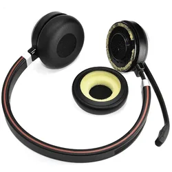 Ivinxy Replacement Earpads Professional Protein Leather Headphone Ear Cushions for Jabra Evolve 20 20se 30 30II 40 65 65+