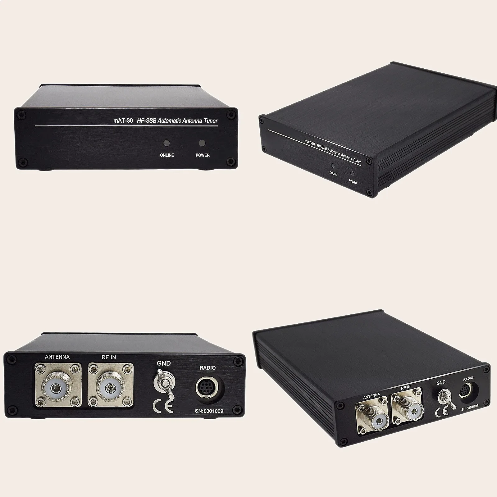 

Shortwave Automatic Antenna Tuner MAT-30 120W for Ham Radio Sky Tuner
