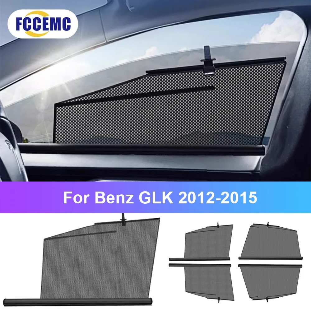 Car Lifting Window Sunshade For Benz GLK Car SunShade Front Rear Window Sun protection Parts ﻿