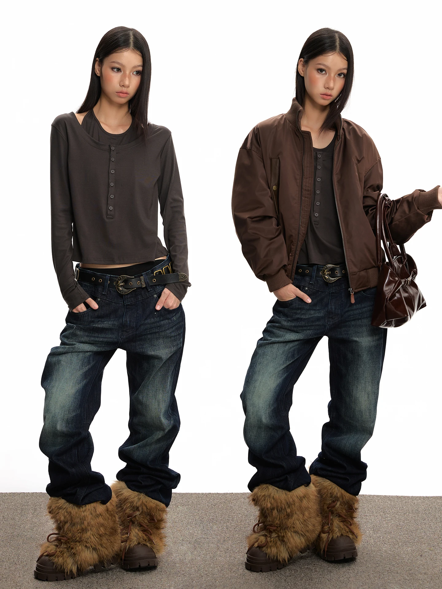 

Вад, американские прямые джинсы с низкой талией в стиле ретро, женские повседневные повседневные брюки из бамбукового волокна с рисунком, хлопковые эластичные джинсы