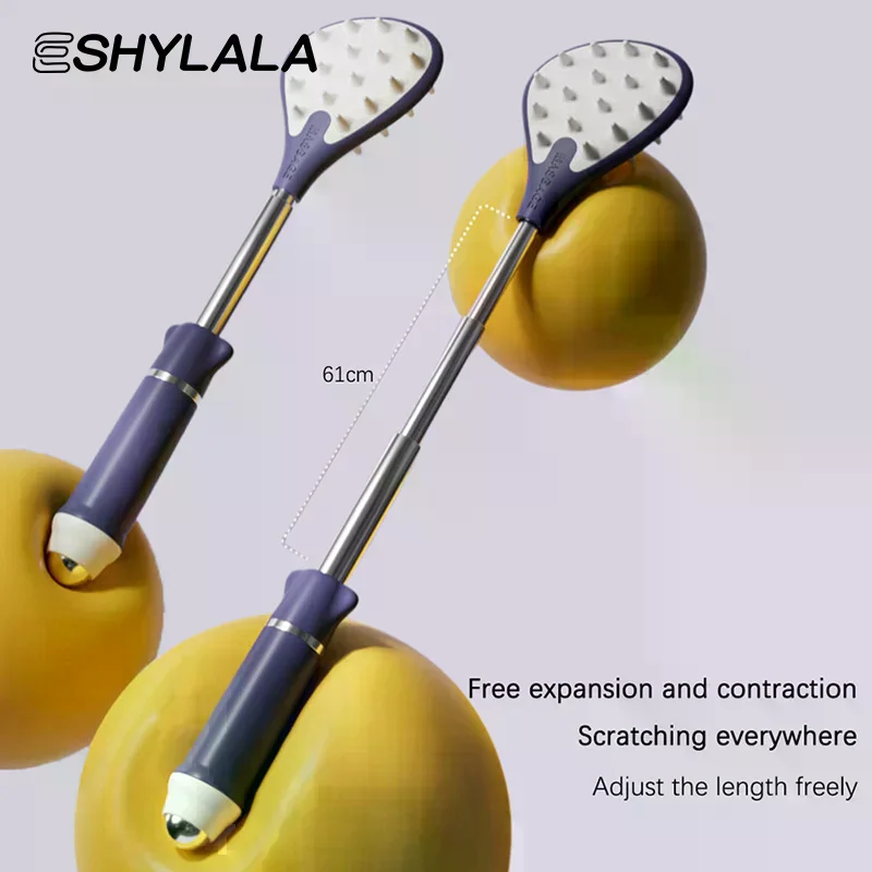 

1 шт. телескопический массажер-чесалка для спины, набор для массажа и расслабления, выдвижной скребок для снятия зуда