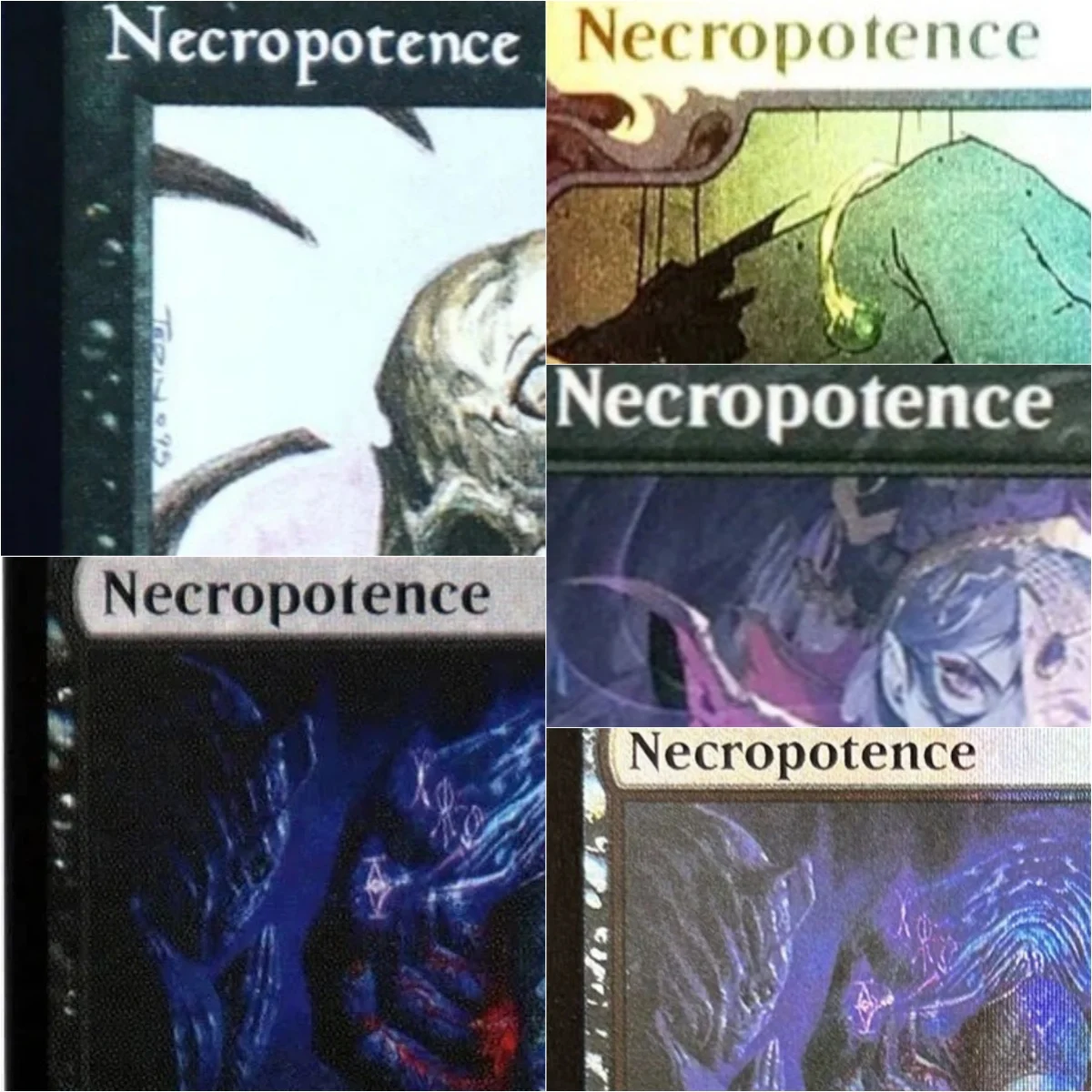 

"Necropotence" High Quality TCG Magical Proxy Cards Game Proxy Gathering Board Playing Game Trading Cards