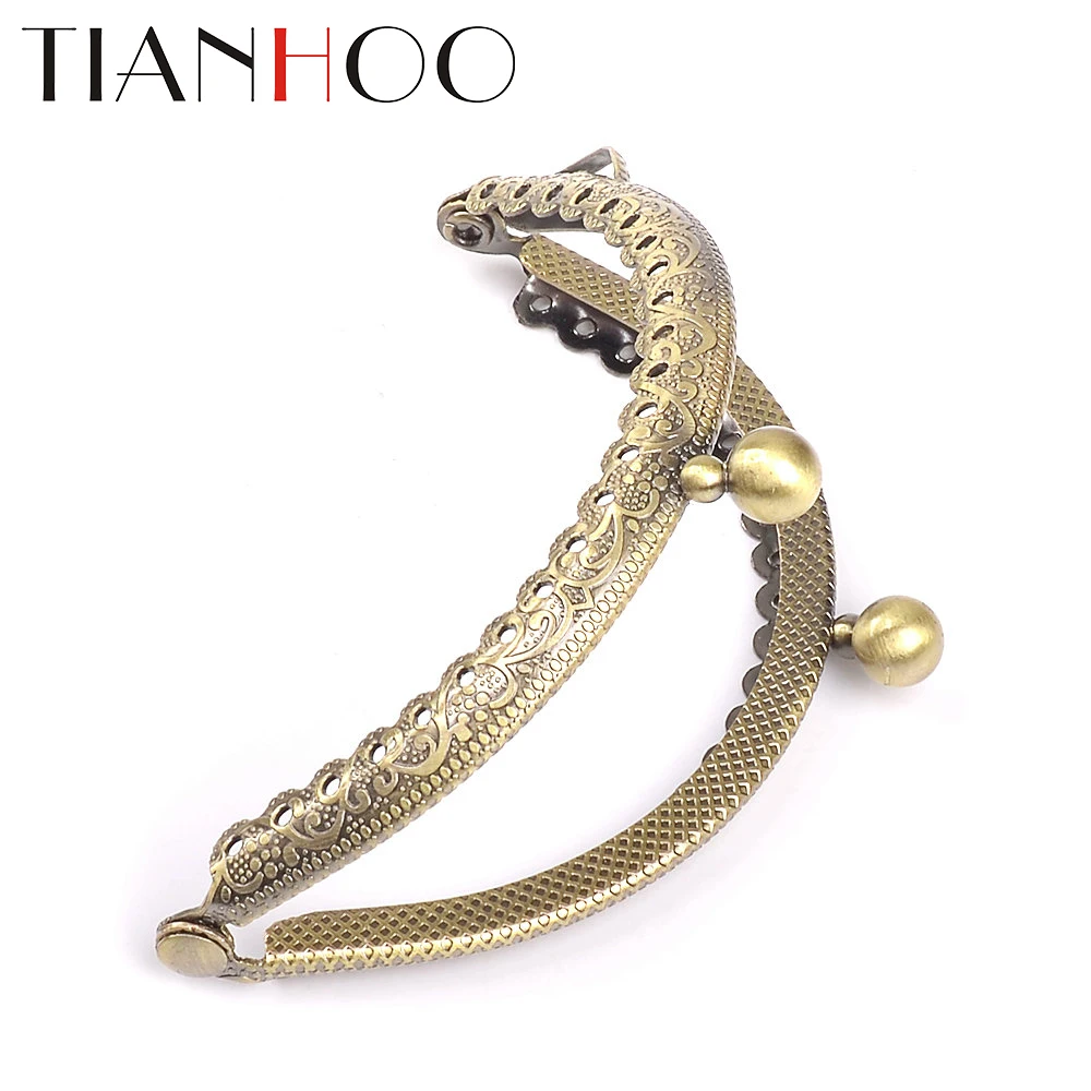 10pcs  8.5cm Metal Pure Frame Handlse for Bag Accessories for Handbags Clasp Lock  Part Hardware