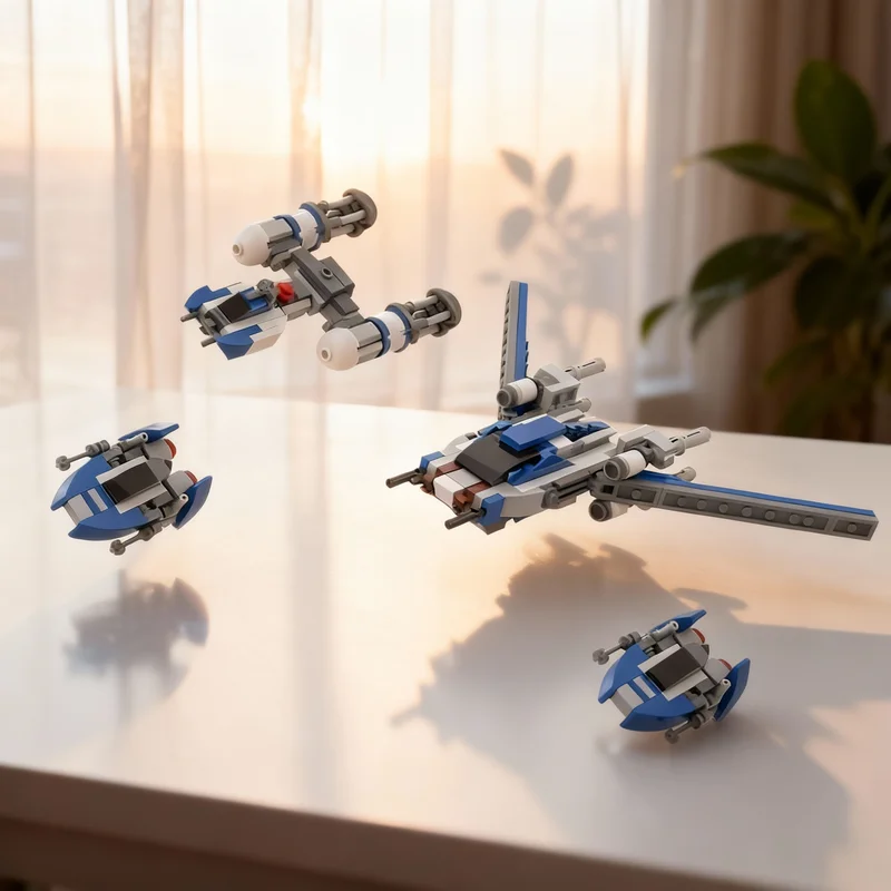 

239pcs MOC Common Rebel Fighters Star Battle Model Building Blocks Christmas Gift Architecture Education Creative Toys Brick