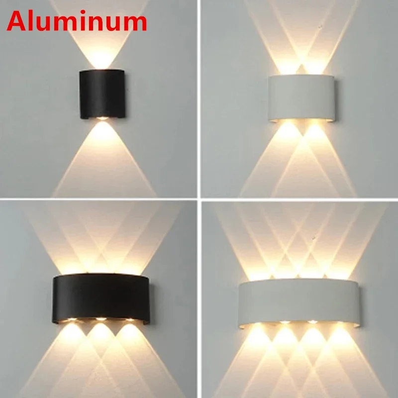 

LED Wall Lamp Outdoor Waterproof IP65 Yard Wall Light 2W 4W 6W 8W 12W Garden Lights Aluminum Bedroom Living Room Stairs Lighting