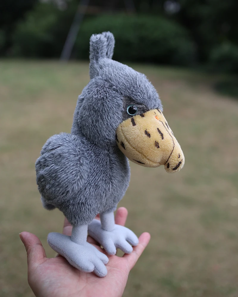 18cm High Lifelike Shoebill Plush Toys Soft Small Whale-headed Stork Birds Stuffed Animals Toy Gifts