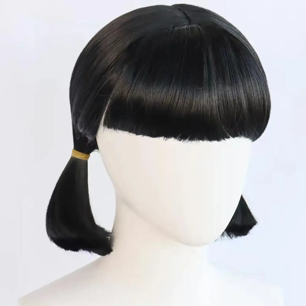 Double Braid Cosplay Role-playing Synthetic Wig For Squid Game 2 Younghee Wig Dual Ponytails Cosplay Wig with Straight Bangs
