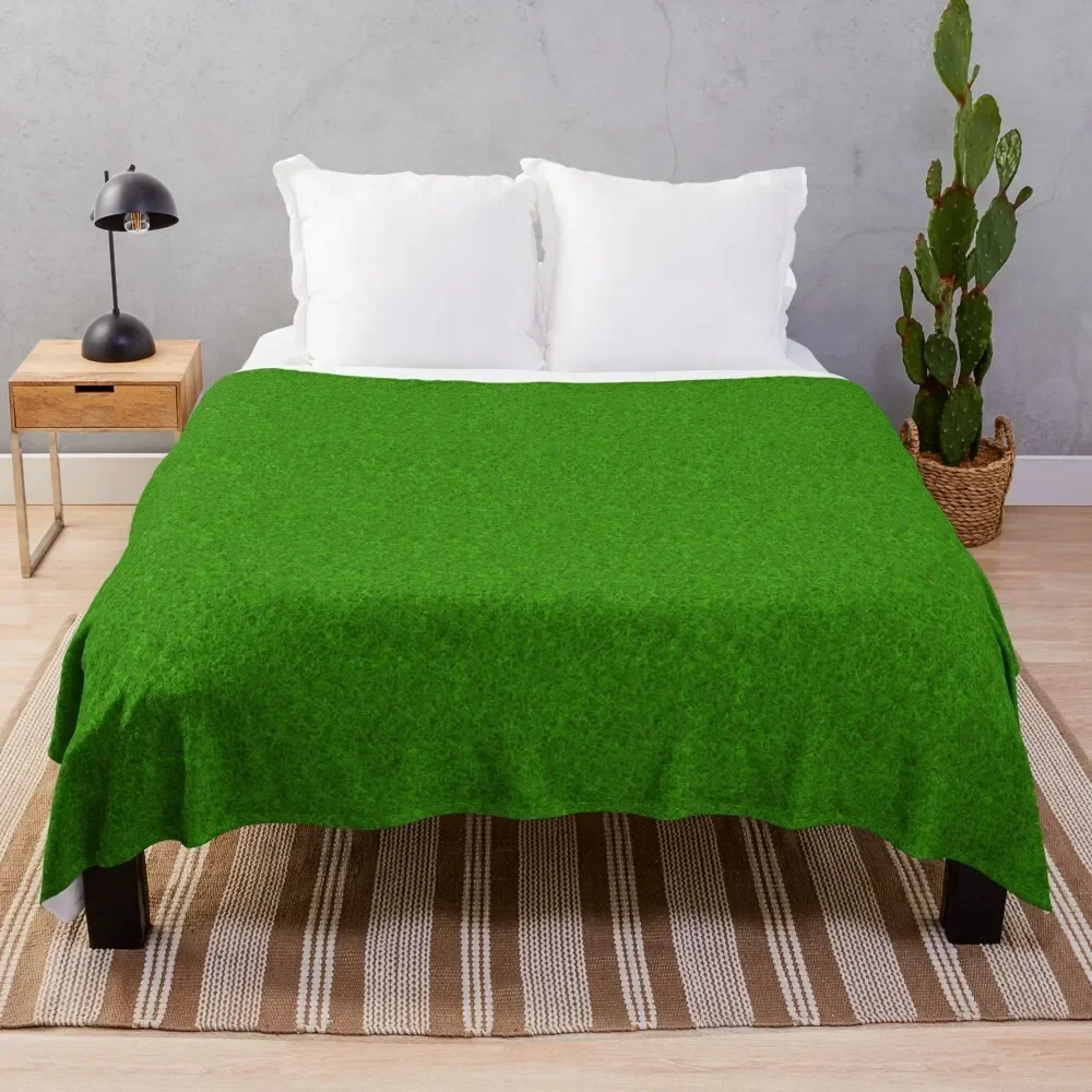 

Green Grass Texture Throw Blanket Custom Blankets For Sofas Plush Blankets