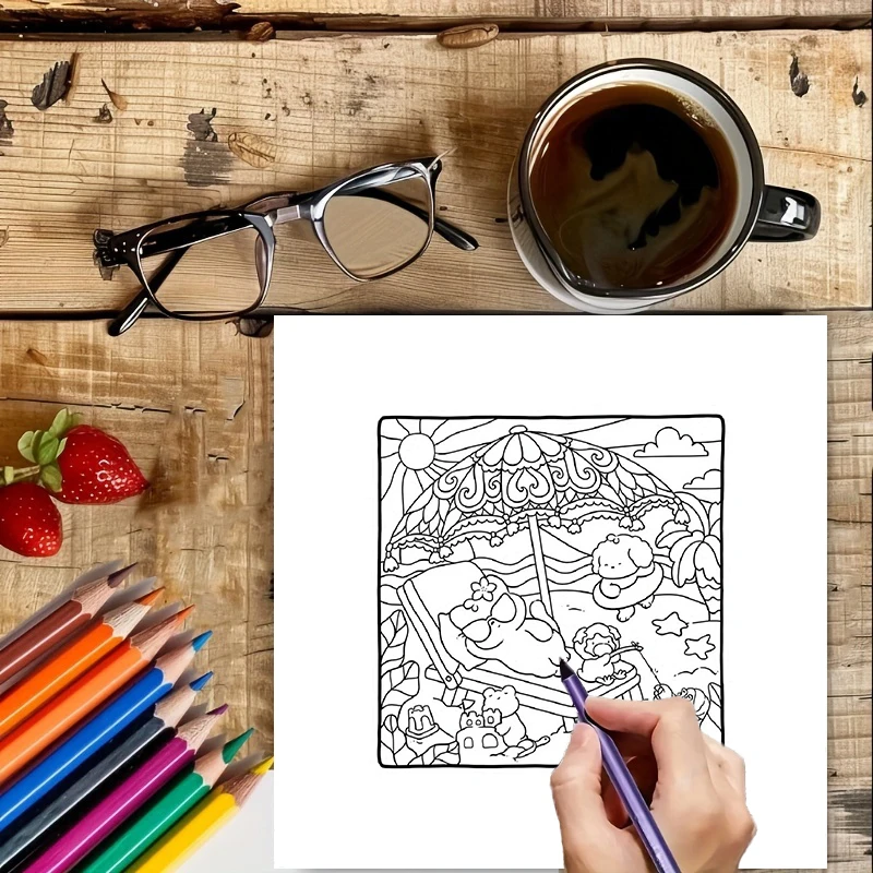 28 صفحة كتاب تلوين شركاء للبالغين |   كتاب التلوين، لوازم الرسم لعيد الميلاد وعيد الشكر