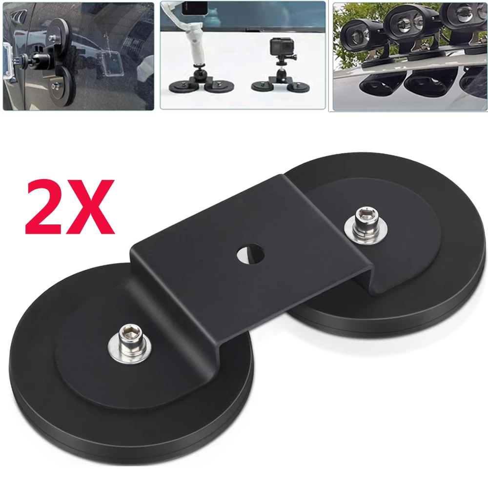 

2PCS Magnetic Base LED Light Bar Mounting Brackets Strong Universal Magnetic Light Bar Base, Magnet Base Mount Bracket Powerful