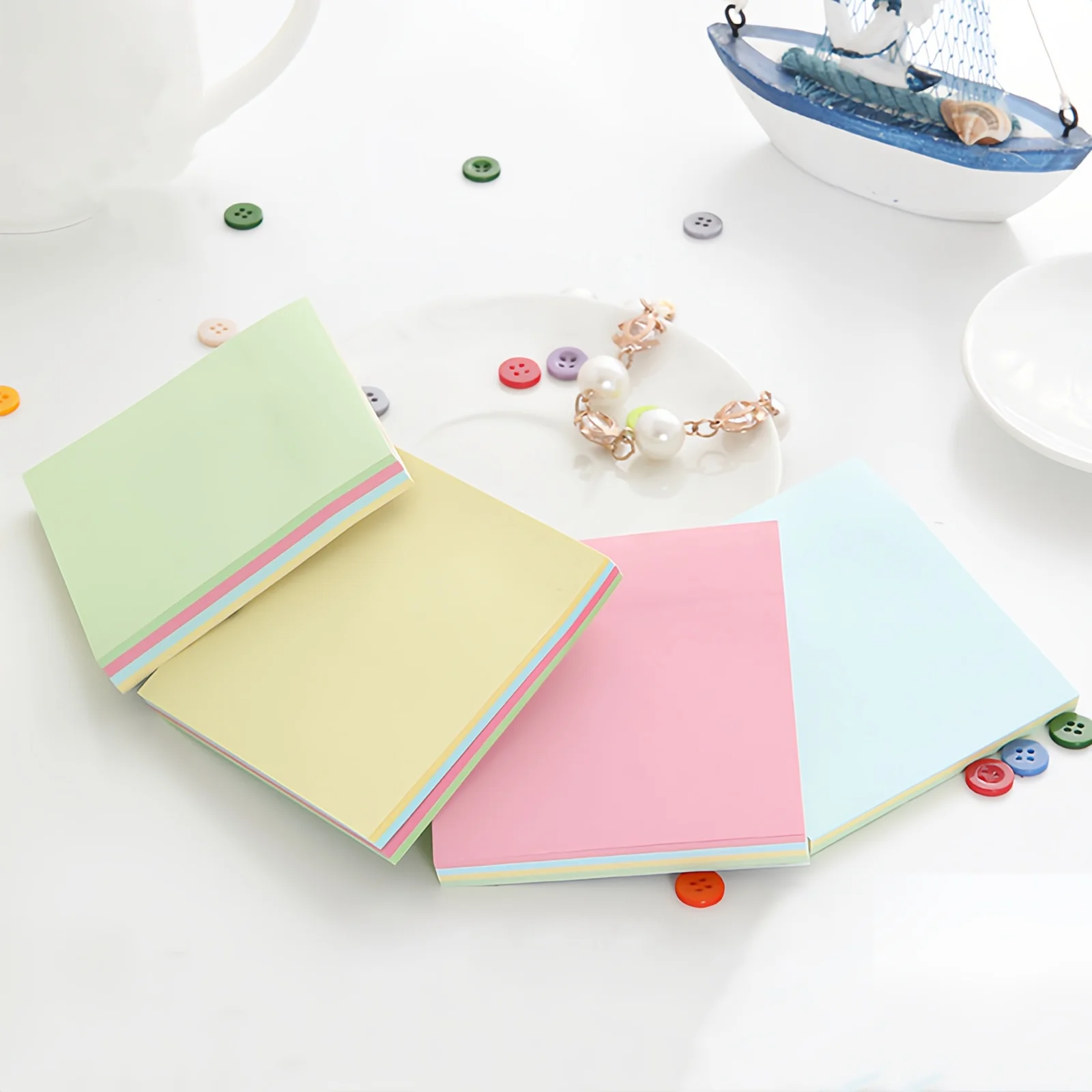 100Sheets Color Sticky notes Pads Posits Paper Stickers Notepad Notebook School Office Stationery Message Sticker Posted It Memo