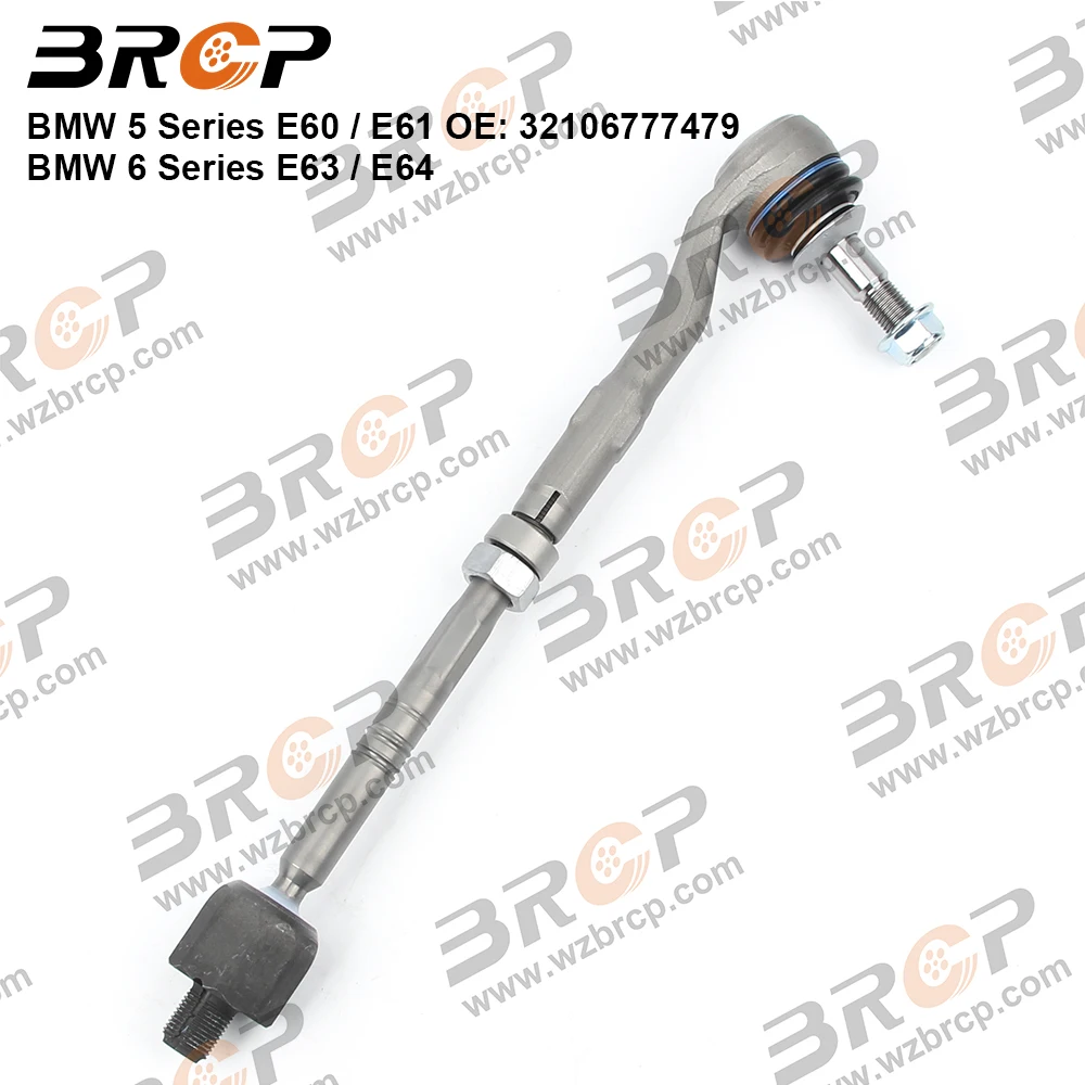 

BRCP Front Steering Tie Rod End Head Assembly For BMW 5 6 Series E60 E61 E63 E64 32106777479 32106774347 32216762403