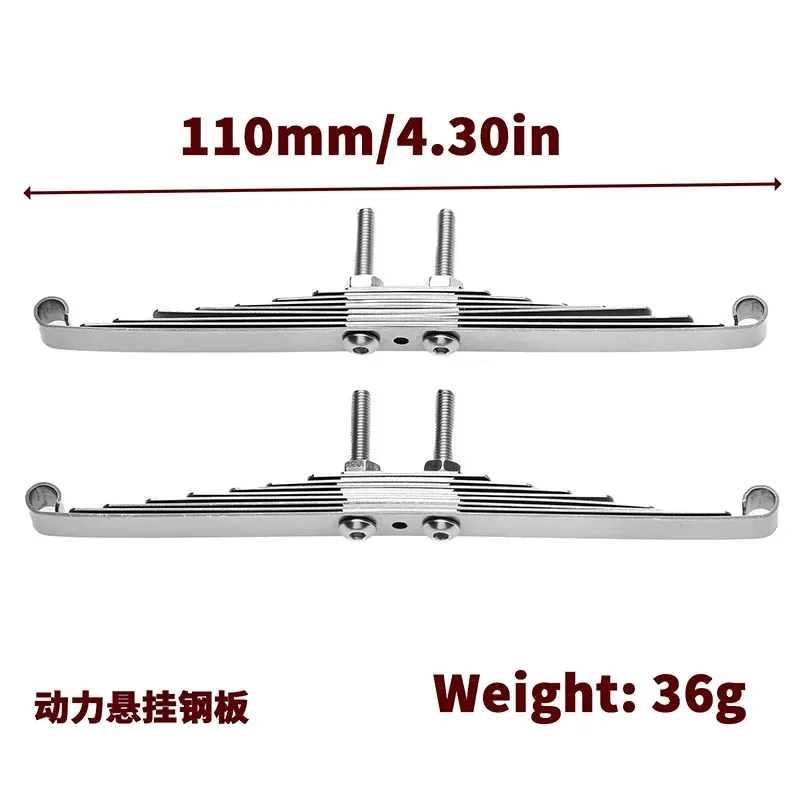 RC Truck LESU Metal Frame Side Suspension M2 Leaf Spring Plate Spring for 1/14 Tamiya SCANIA 770S VOLVO FH16XL MAN TGX Car