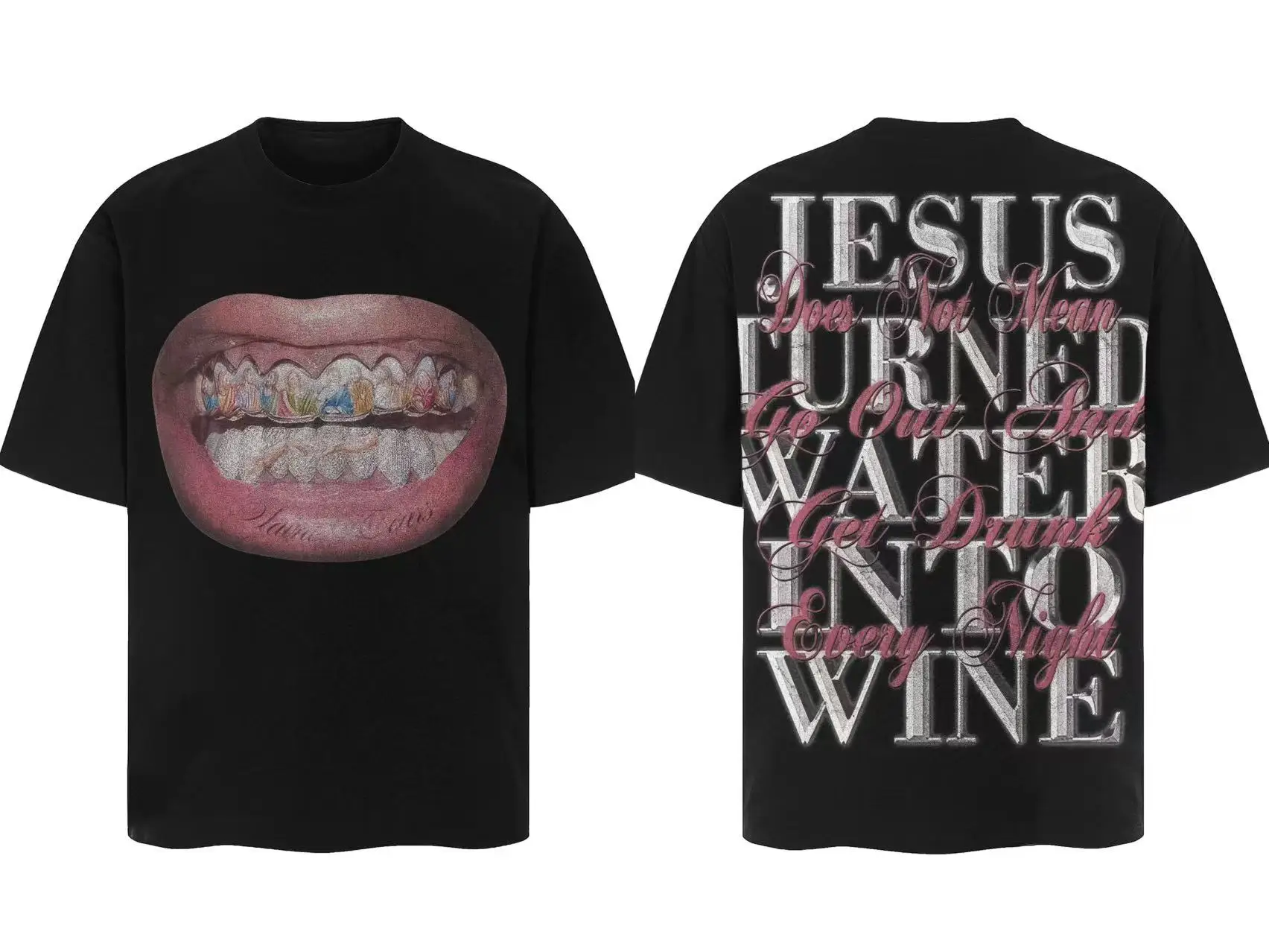 

American Saint Michael vintage loose plus-size casual sports fitness T-shirt for men and women short sleeves men clothing