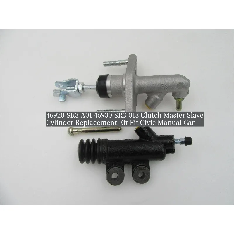 Clutch Master&Slave Cylinder Kit 46920-SR3-A01 46930-SR3-013 Aftermarket Replacement Compatible With Civic Manual Transmission