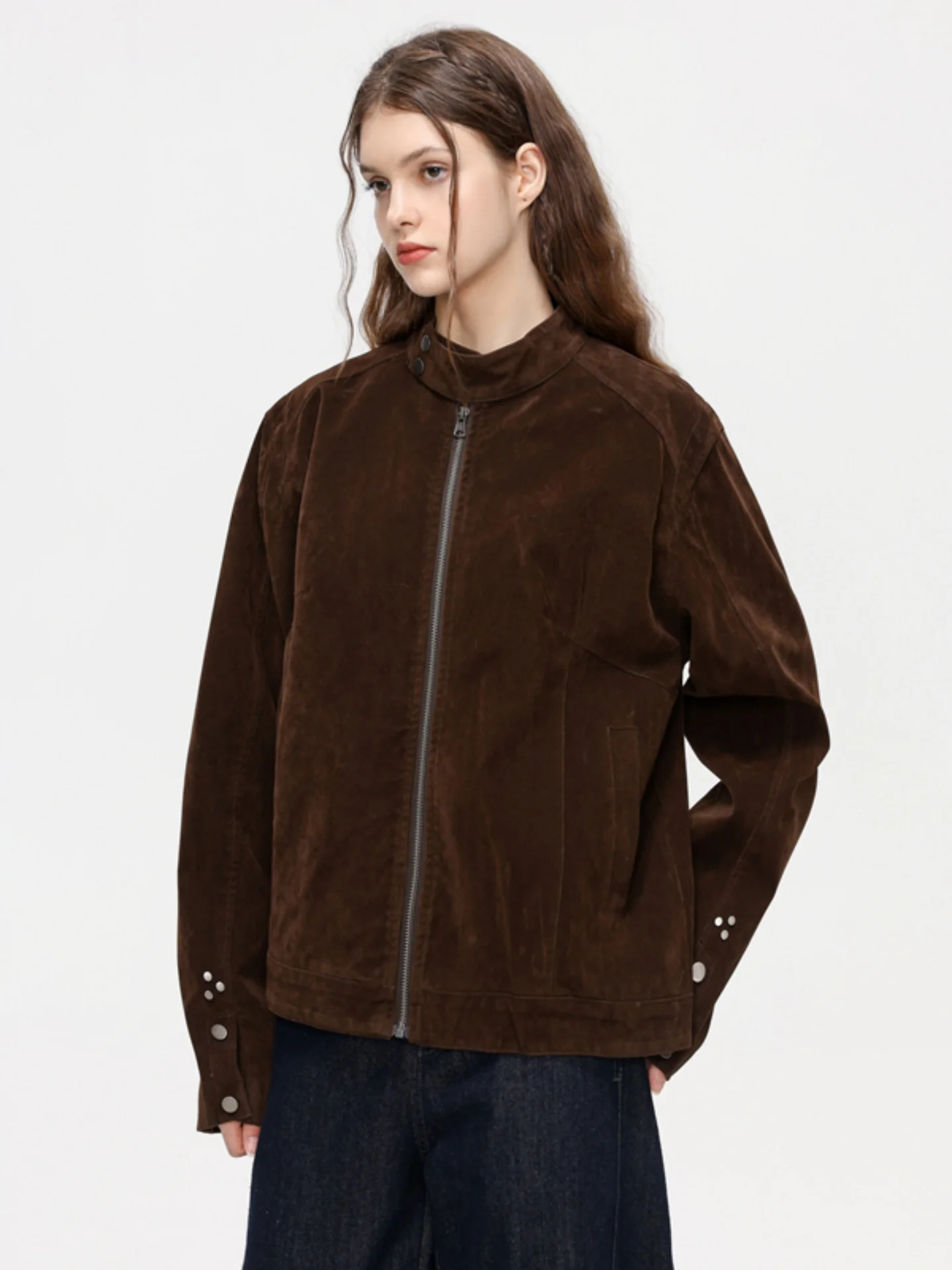 

Нейтральная куртка-харрингтон в американском ретро-стиле с воротником-стойкой, унисекс, осенняя, премиум-класса