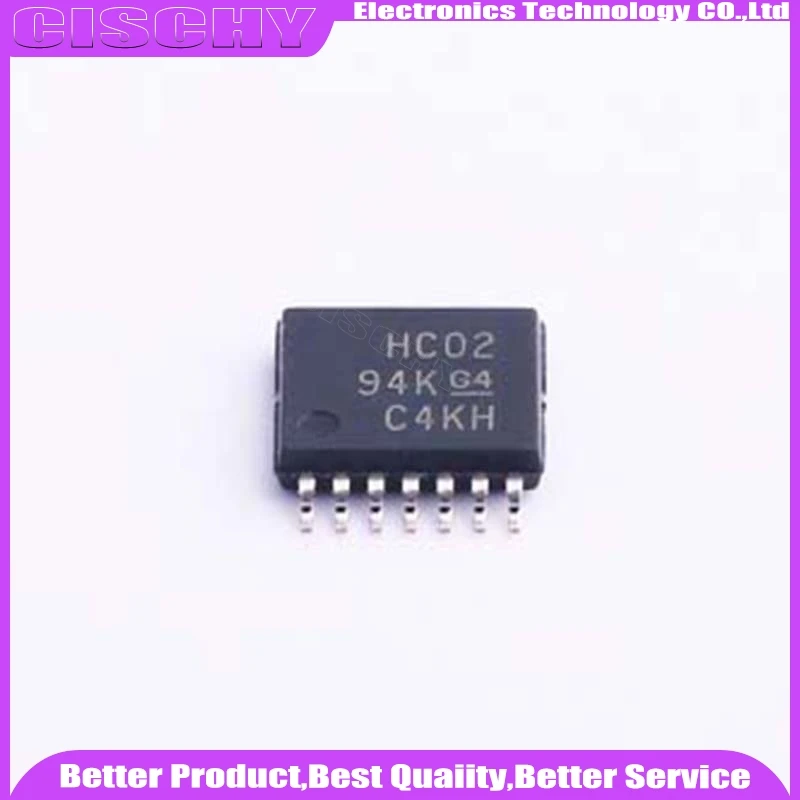 10pcs/lot SN74HC02PW 74HC02 SN74HC02 HC02 TSSOP-14 In Stock