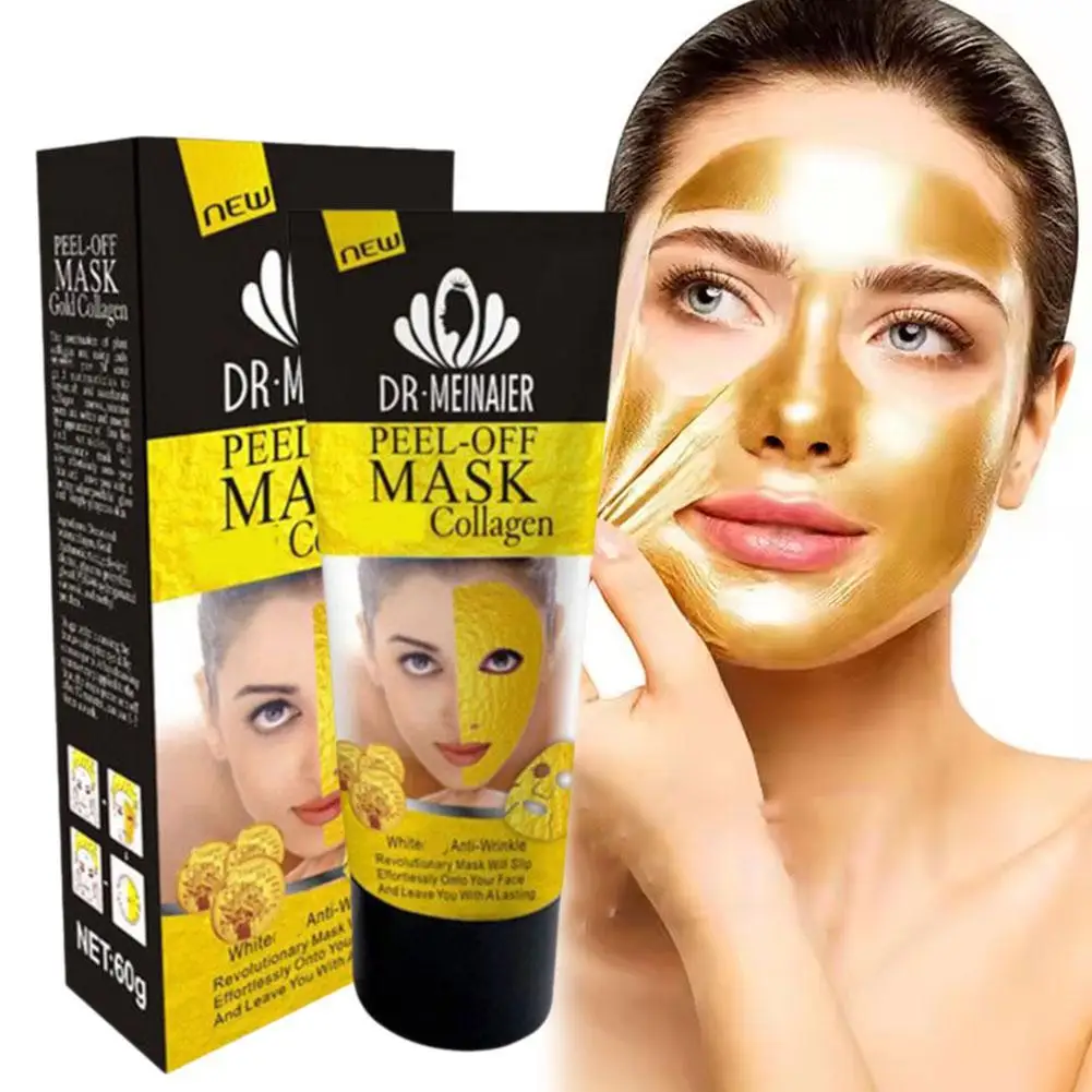 24K Gold Peel-Off Mask Collagen Anti Aging Wrinkle Lifting Firming Moisturises Deep Cleansing Fine Lines Mask For All Skin A6X3