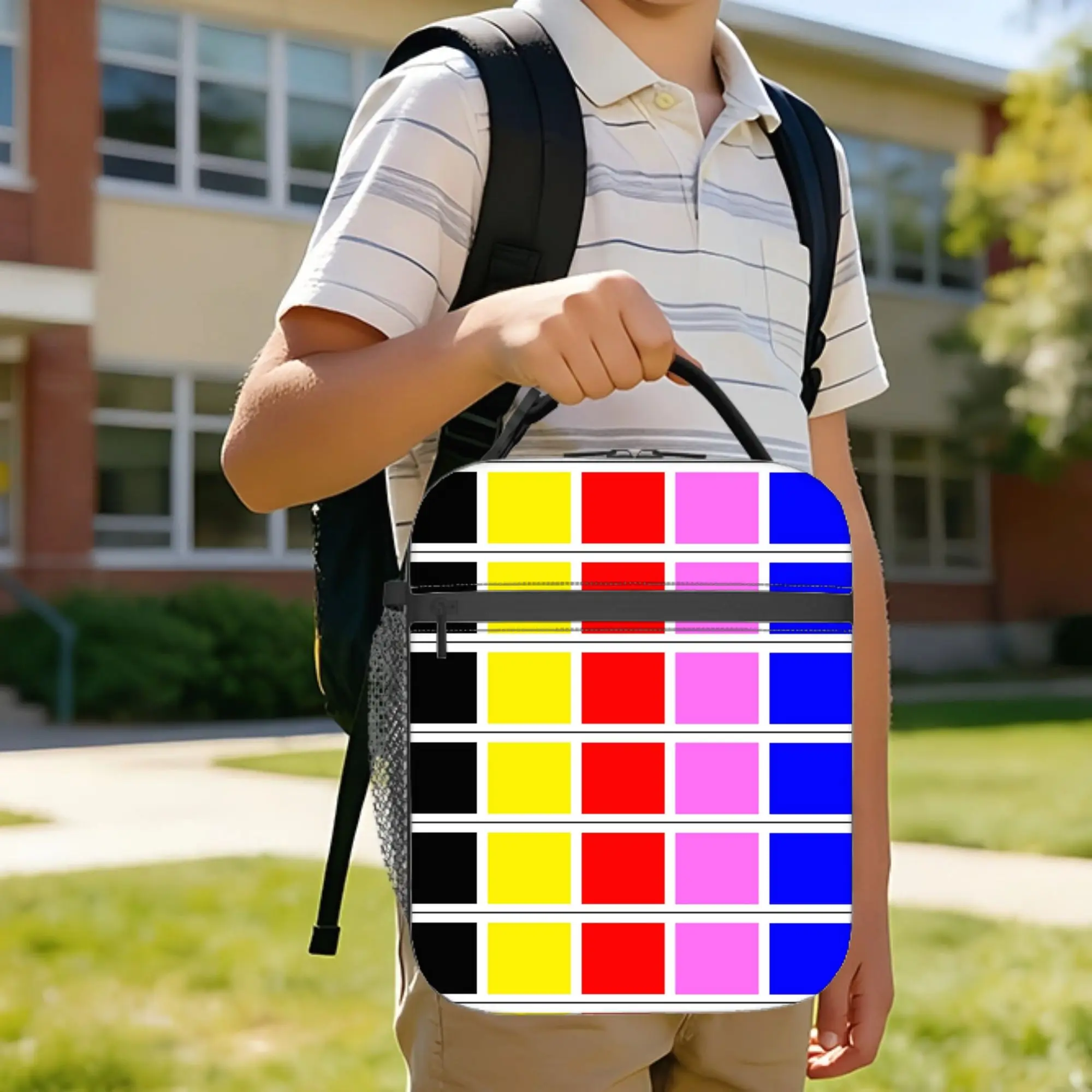 

Space Power Rangers Insulated Lunch Bag High Capacity Lunch Container Thermal Bag Tote Lunch Box College Outdoor Men Women