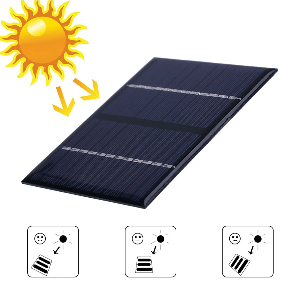 5-1pcs 1.5W 12V USB Solar Panel Outdoor Travel DIY Charger Solar Panels for Home Light Smartphones Camping Generator Accessories