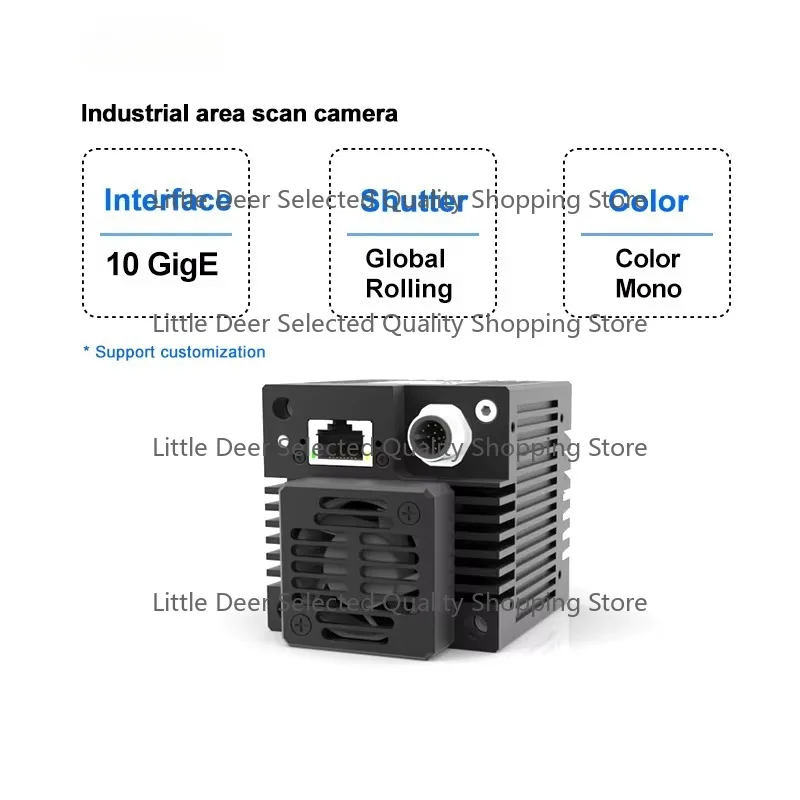 High Speed Industrial Camera 1000FPS Global Shutter 10 Gige Machine Vision Inspection Durable Industrial Imaging Solution