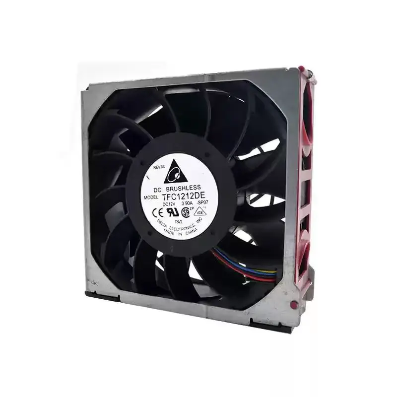 SLIDER TFC1212DE DC 12V 3.90A 12076 PWM Cooling Fan, 120x120x76mm Dual Ball Bearing Counter-Rotating Server Cabinet Axial Fan