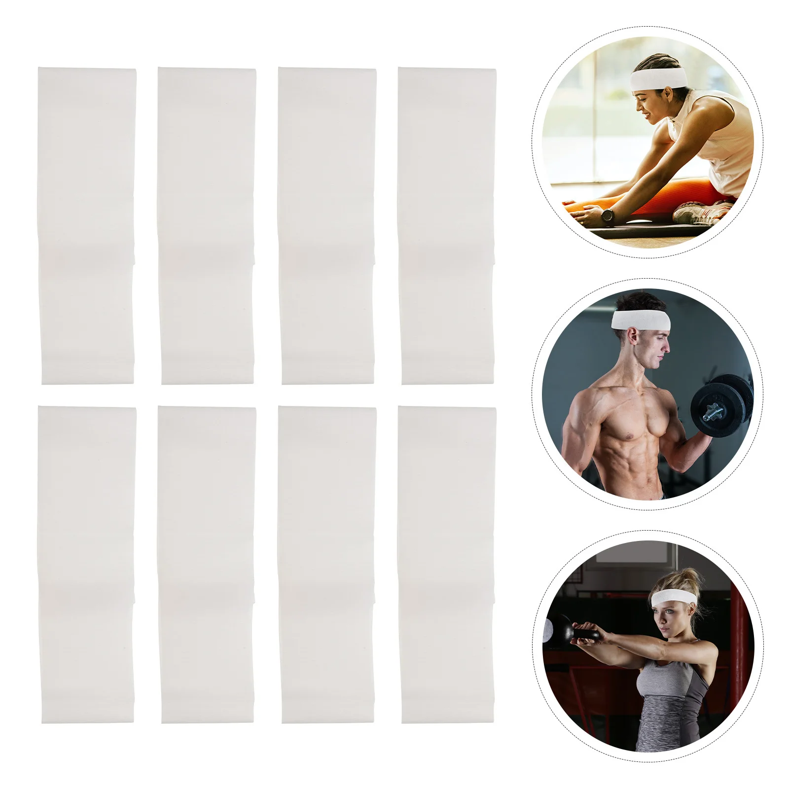 

100pcs Disposable Headbands One Size Non-Woven Wide Hair Bands For Spa Facial Care Skin Treatment Hygienic No Wash