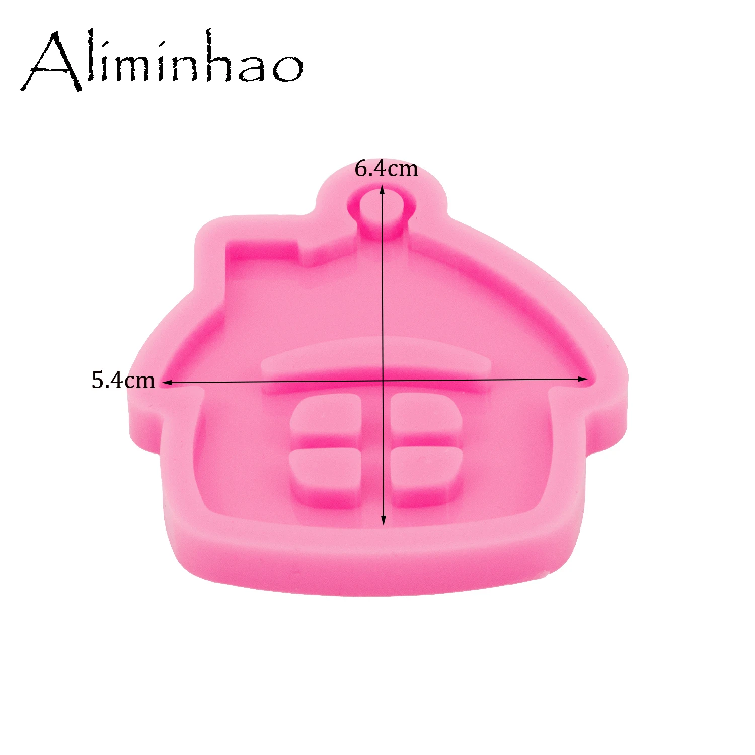 DY0175 Shiny Christmas House Silicone Molds DIY Epoxy Resin Crafting Keychains Mold, Fondant Chocolate Sugarcraft Cake Molds