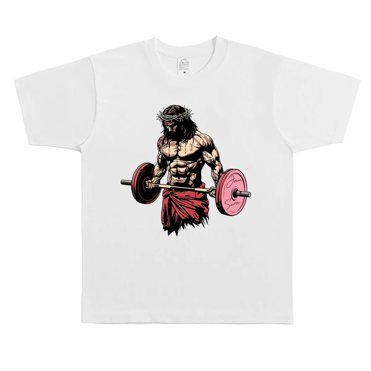 Christian Religious Jesus Gym Workout Bodybuilding T-shirt Men Women Geek Fitness Oversized T Shirts Hip Hop Vintage Streetwear