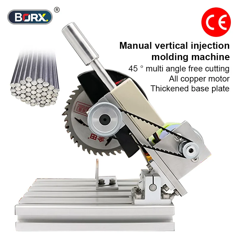 DIY Mini Cutting Machine Mini Small Aluminum Alloy 4-inch Table Saw Household Aluminum Metal Cutting Machine