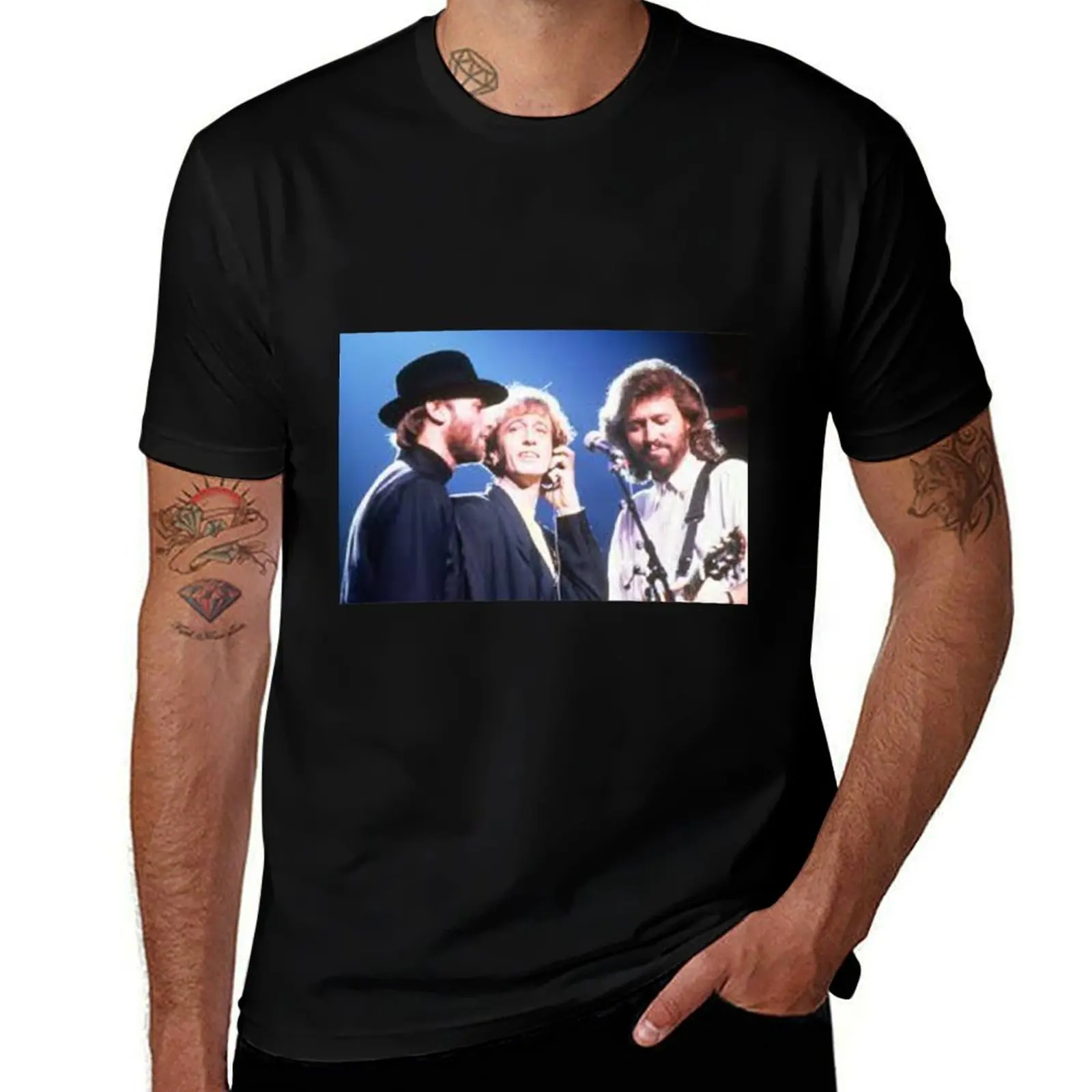 

Bee Gees Big Head T-Shirt Work Wear Lightweight Tee