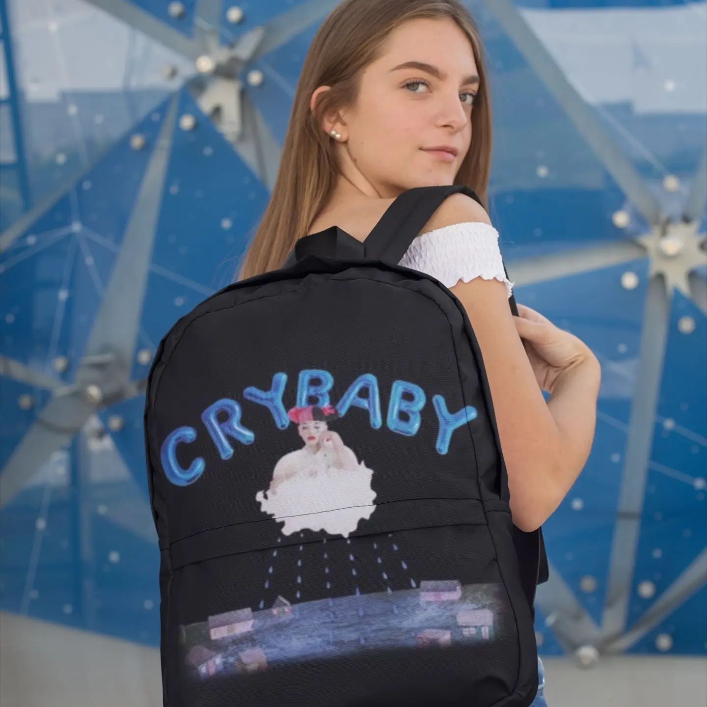 Melanie Martinez Backpacks Cry Baby Soft Crybaby Cool Polyester Backpack Commuter Runner School Bags for Women Men