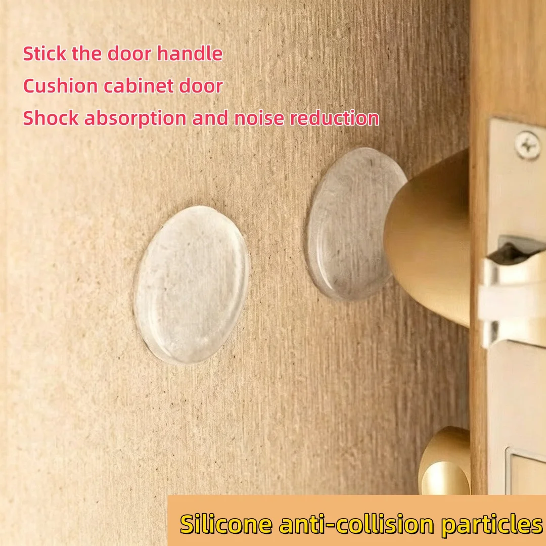 Door guardrail protector, silent shock absorption, washable, reusable gel, suitable for home, office, bedside cabinet, bathroom