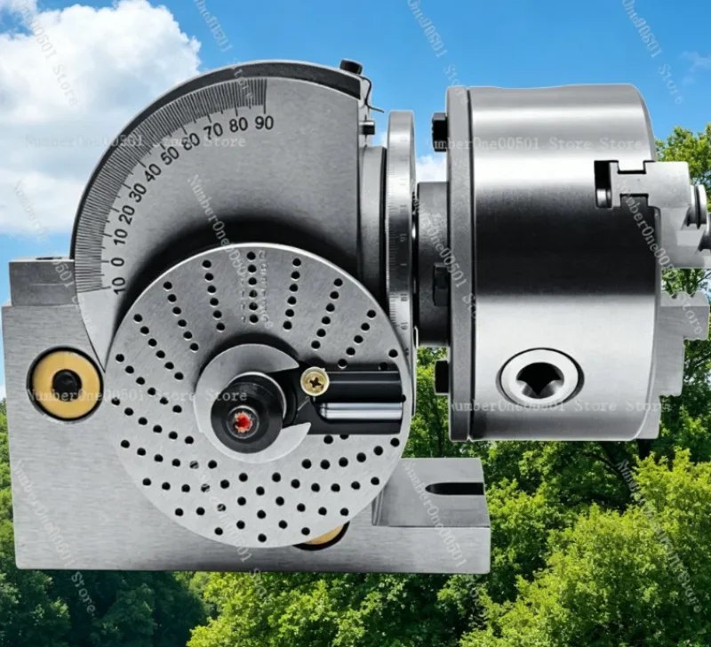 Precision Milling Dividing Head Universal Vertical Horizontal Swivel Rotary Table Indexing Head with Chuck Tailstock