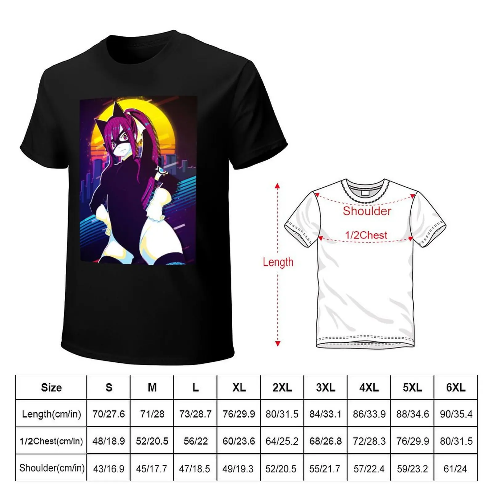 Anime Girl T-shirt sublime korean fashion graphics fitted t shirts for men image 2
